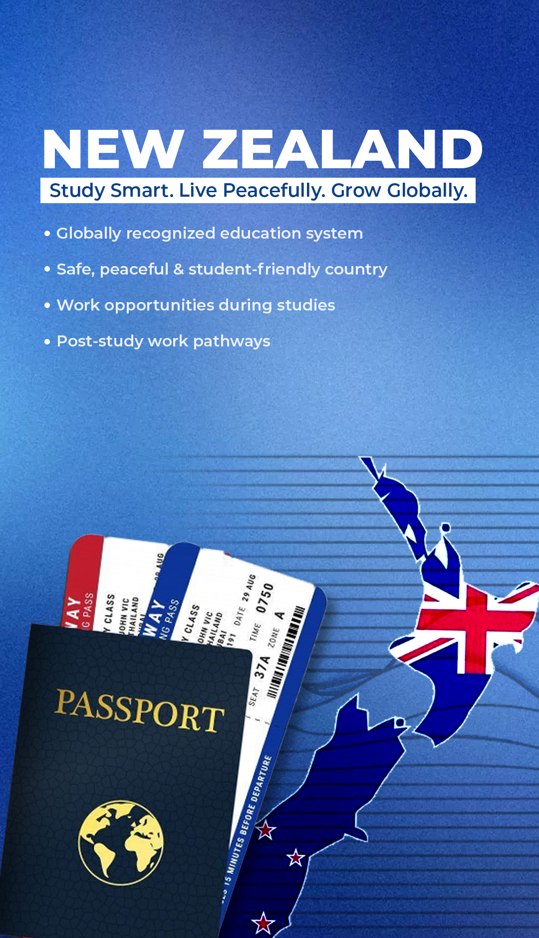 Study in New Zealand Banner